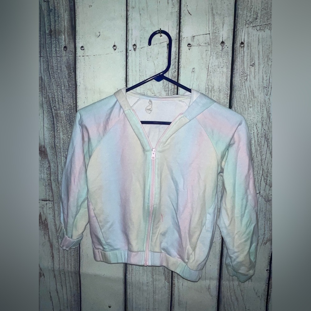 Pastel Tie-Dye Zip-Up Hoodie
